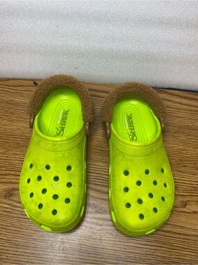 DreamWorks X Crocs Classic Clog Shrek Green Lime Mens Size 5 Womens Size 7